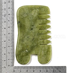 Peignes de massage en jade naturel xiuyan&nbsp;AJEW-K045-01C