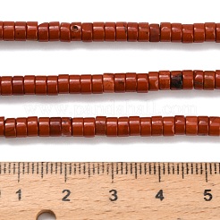 Natürliche rote Jaspis Perlen Stränge&nbsp;G-Z110-A35-2x4mm