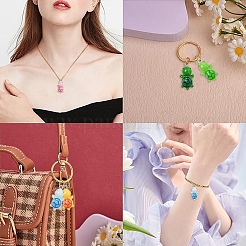 10pcs pendentifs en résine opaque&nbsp;RESI-YW0002-10A