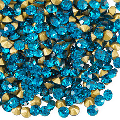 1 bolsa de cabujones de rhinestone de vidrio con parte trasera puntiaguda&nbsp;RGLA-TADJ0001-01A-04