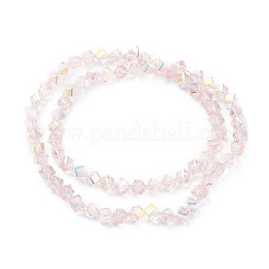 Placcare trasparente perle di vetro fili&nbsp;EGLA-K015-02B