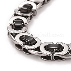 Collier à chaînes byzantines en acier inoxydable 304&nbsp;STAS-E160-24EBP