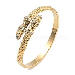 Bracelets à charnière en acier inoxydable 304 avec strass pour femmes&nbsp;BJEW-F540-03G