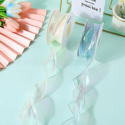 2 rotolo di nastro di organza in poliestere a 2 colori&nbsp;PAAG-CY0001-02