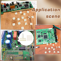 Entretoises auto-adhésives en plastique&nbsp;FIND-WH0149-46B