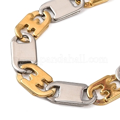 Pulseras de cadena de eslabones marineros de acero inoxidable 201&nbsp;BJEW-B078-58GP