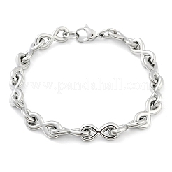 Bracelets à maillons infinis en acier inoxydable 304 pour femmes et hommes&nbsp;BJEW-F488-53D-P