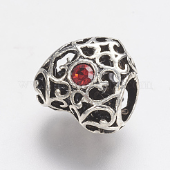 Perle europee di strass in lega di stile tibetano&nbsp;PALLOY-F202-38E
