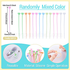 50 attache-câble lumineuse en silicone&nbsp;FIND-TA0010-63C