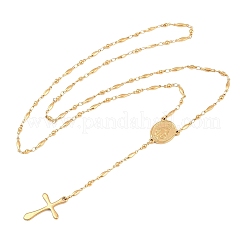 201 Rosenkranz-Perlenketten aus Edelstahl&nbsp;NJEW-B143-05G