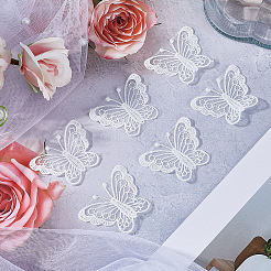 Schmetterlingsform polyester spitze stickerei nähen ornament zubehör&nbsp;DIY-WH0401-39B