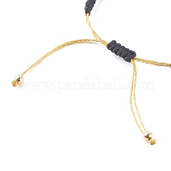 Fabricación de pulseras trenzadas con cuentas de hilo de poliéster y nailon&nbsp;AJEW-JB00945-03