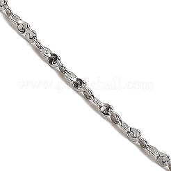 Anlaufgeschütztes 10-teiliges Halsketten-Set aus 304 Edelstahl mit Serpentinenkette&nbsp;NJEW-K254-01P