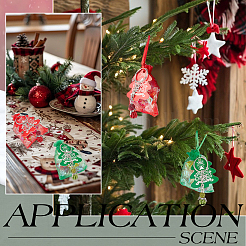 Étiquettes cadeaux en papier sur le thème de Noël&nbsp;DIY-SC0028-23