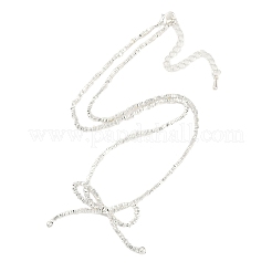Colliers pendentifs en laiton en forme de nœud papillon&nbsp;NJEW-F475-05P