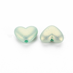 Sprühlackierte opake Acrylperlen&nbsp;X-ACRP-S679-35