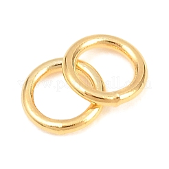 Latón cerrado anillos del salto&nbsp;KK-D257-01G-03