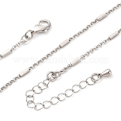 Halsketten mit Rolo-Kettengliedern aus Messing&nbsp;MAK-L045-02P