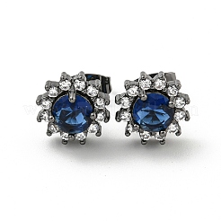 Boucles d'oreilles à tige en laiton&nbsp;EJEW-G387-04B