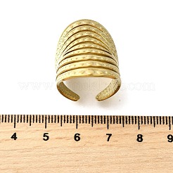 Verstellbare Manschettenringe aus 304 Edelstahl für Damen&nbsp;RJEW-B123-01G-03