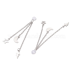 304 Edelstahl-Kabelketten-Ohrmuttern&nbsp;PALLOY-JF04319