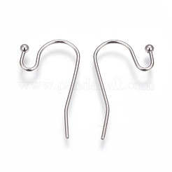 Crochets de boucles d'oreilles en acier inoxydable 304 résistant au ternissement&nbsp;STAS-P227-33P