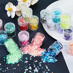 Glitter per unghie brillanti luminosi per animali domestici&nbsp;MRMJ-WH0070-27