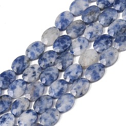 Natürliche blaue Fleck Jaspis Perlen Stränge&nbsp;G-H349-A01-06