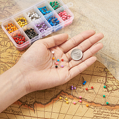 Épingles de carte à billes en plastique&nbsp;FIND-BT0002-03