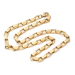 Collares de cadena de caja de acero inoxidable 304 unisex&nbsp;NJEW-K305-14G