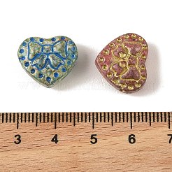 Perles de verre de peinture de cuisson&nbsp;DGLA-G004-02D