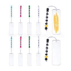 10 stücke 5 arten rechteck transparent acryl blank anhänger lesezeichen&nbsp;HJEW-PH01988