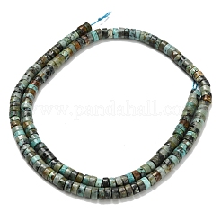 Natürliche afrikanische türkis (jasper) perlen stränge&nbsp;G-Z110-A09-2x4mm