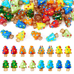 32 Stück 8 Farben handgefertigte Bunte Malerei-Perlen.&nbsp;LAMP-BY0001-05