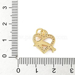 Adornos de latón micropavé de circonia cúbica&nbsp;KK-I381-07G-04