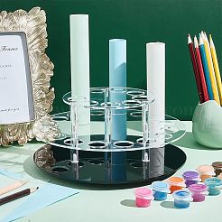 2-stöckiger drehbarer runder transparenter Acryl-Kosmetik-Organizer&nbsp;ODIS-WH0026-05