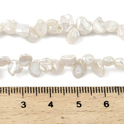 Natürliche Barock Keshi Perlen Stränge&nbsp;PEAR-B004-07A-01B