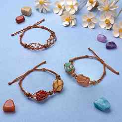 4 Stück geflochtenes Nylonarmband&nbsp;BJEW-SZ0002-48B