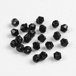 Bicono sfaccettato perline acrilico trasparente&nbsp;LS-DBB4mm10