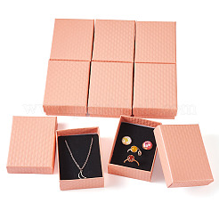 Boîtes de rangement cadeaux en carton texturé losange&nbsp;CON-TAC0010-03A-05