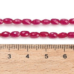 Fili di perle di corindone rosso coltivate in laboratorio&nbsp;GG-CBAC488-01A