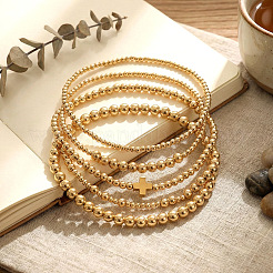 5 Stück 5 verschiedene Sommer-Armbandsets aus Messing mit Kreuzmotiv&nbsp;FV3491