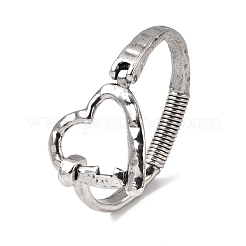 Brazaletes con bisagras de aleación para mujer&nbsp;RJEW-S637-02AS