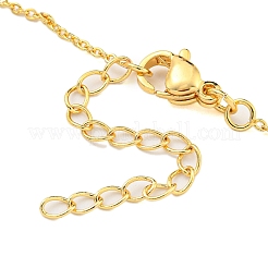 Collana con pendente in ottone con zirconia cubica&nbsp;NJEW-M220-07A-G