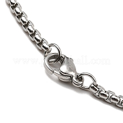 Collane con ciondolo in acciaio inossidabile 201 anti-ossidazione&nbsp;NJEW-M212-01C-P