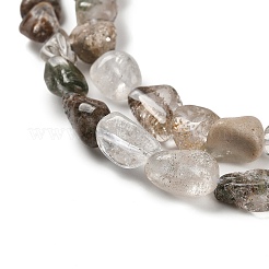 Natürlichen grünen lodolite Quarzperlen Stränge&nbsp;G-P497-01E-05