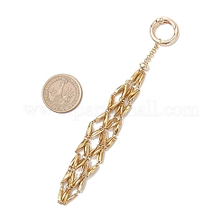 Bolsa de macramé de acero inoxidable 304 con soporte para piedras vacías&nbsp;SA-CJ5EA2-01