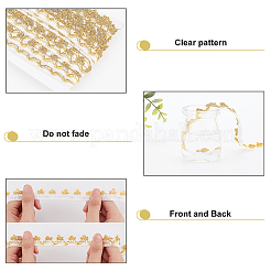 Ruban de dentelle polyester scintillant&nbsp;OCOR-WH0080-32C