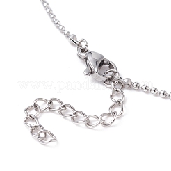 Collana con catene a sfere in acciaio inossidabile 304 da 1.5 mm anti-ossidazione per uomo e donna&nbsp;NJEW-JN03761