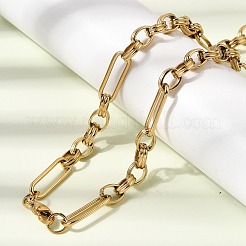 Schmucksets aus Gliederketten aus Edelstahl 304&nbsp;SJEW-L199-09G